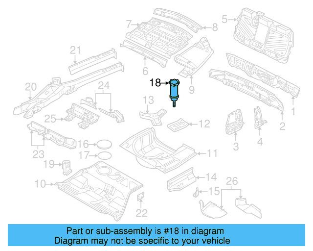 Spare Tire Retainer 8D0-803-899-F - View 16