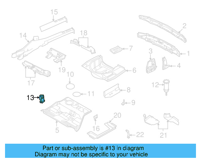 Hinge Support 8E0-802-226 - View 8