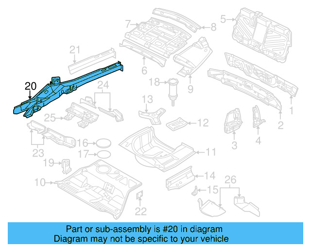 Side Member Assembly 3B0-803-402-N