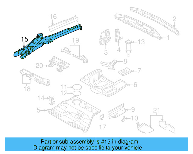 Side Member Assembly 3B0-803-401-S - View 5
