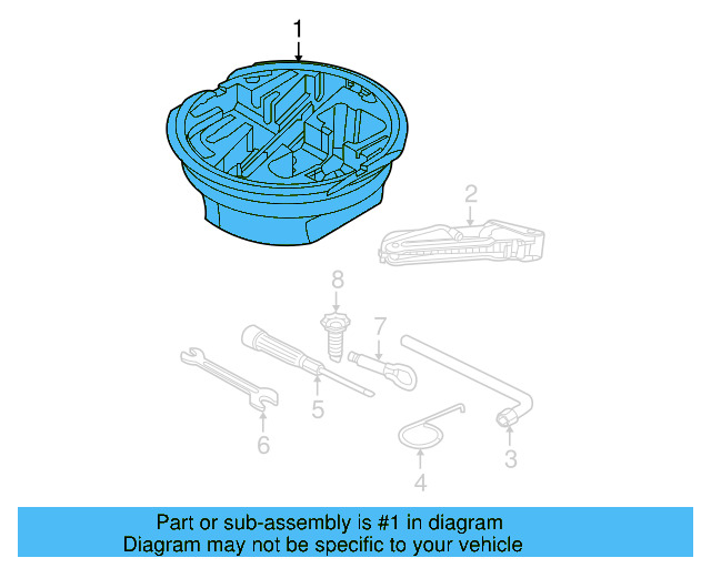 Trunk Floor Storage Box 1J0-012-115-AF - View 8