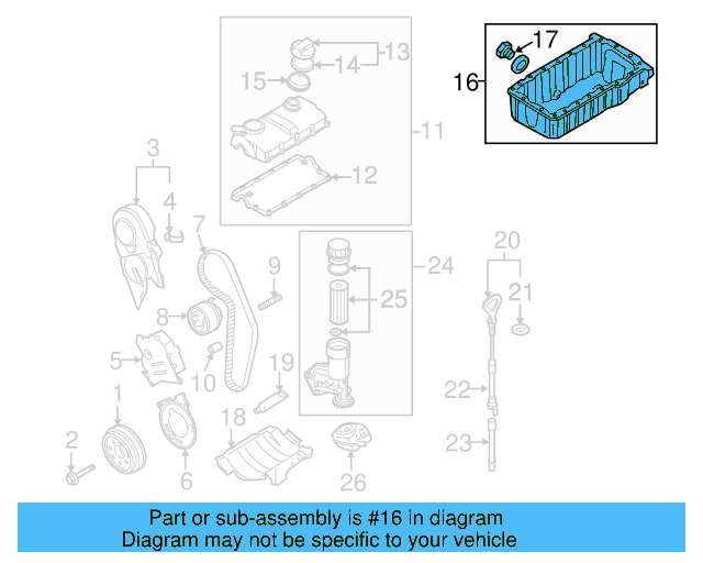 Oil Pan 03G-103-601-F - View 3