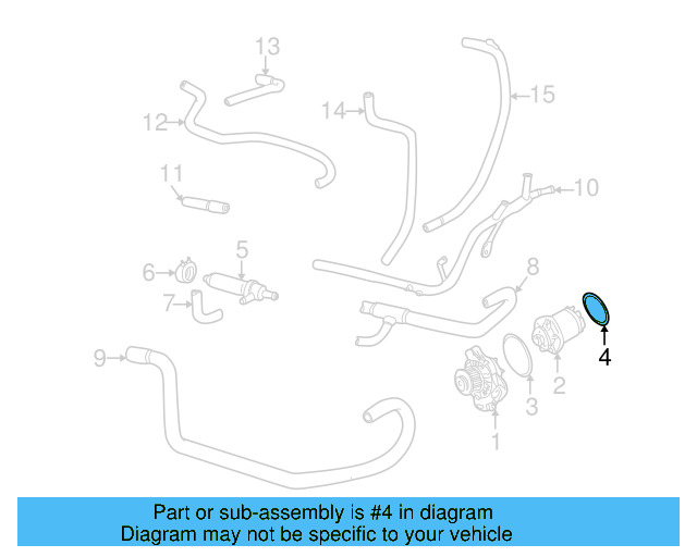 Water Pump Assembly Gasket N-904-363-01 - View 6