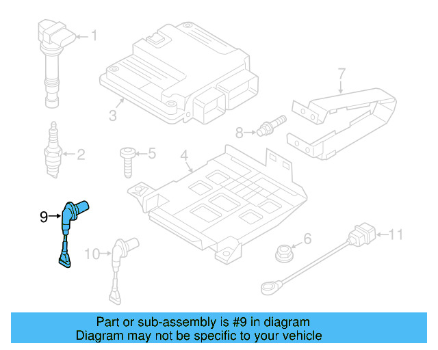 Engine Camshaft Position Sensor 030-907-601-E - View 14