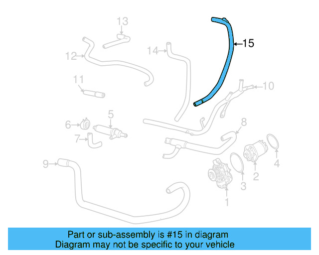 HVAC Heater Hose 729-819-896-A