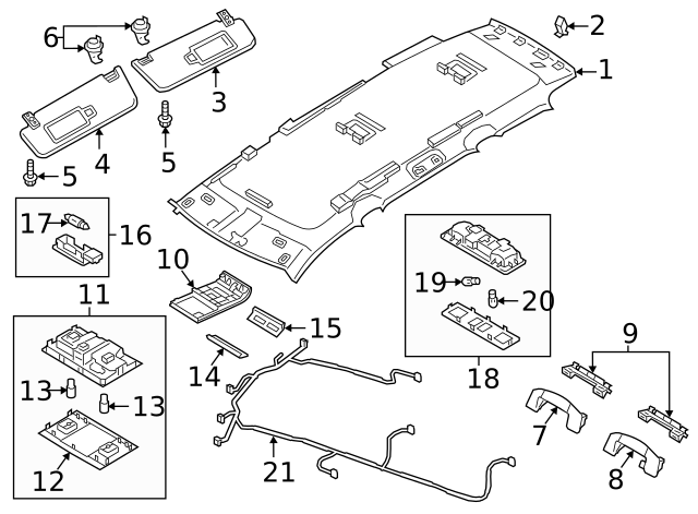 Dome Lamp Assembly 3CN-947-290-ZA2