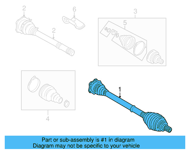 Axle Assembly 8D0-407-452-RX