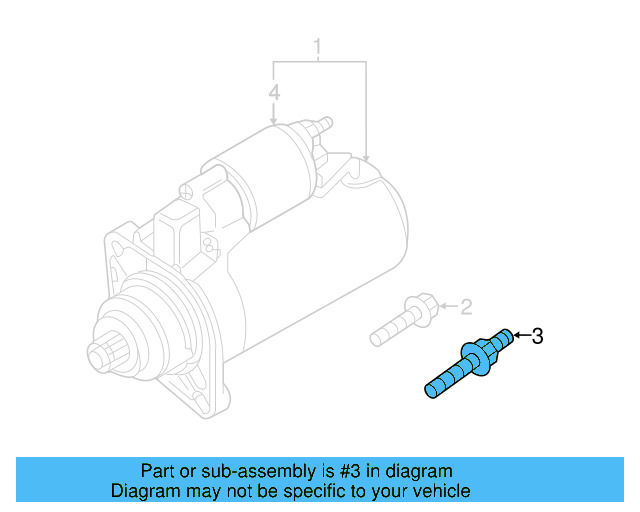 Starter Mount Bolt N-910-379-01 - View 3