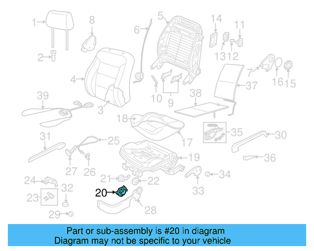 Adjust Knob 1K0-881-671-F-3U6 - View 26
