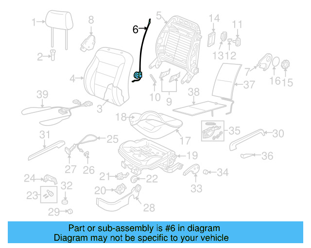 Seat Frame Guide 1J0-882-240-D - View 16