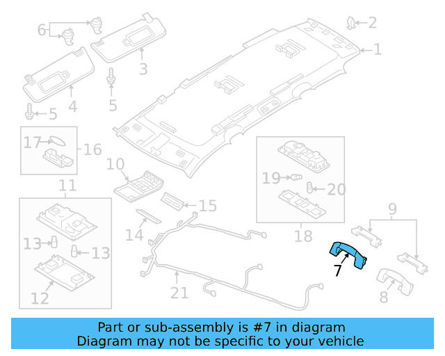 Grip Handle 2G0-857-607-ZA2 - View 9