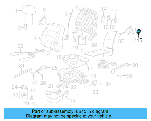 Release Handle Clip 6H0-881-635 - View 16