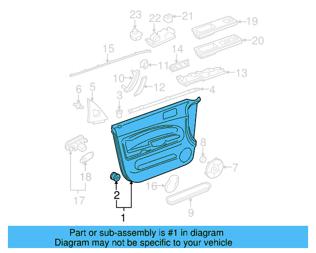 Door Trim Panel 3B0-867-012-BD-RRM - View 3