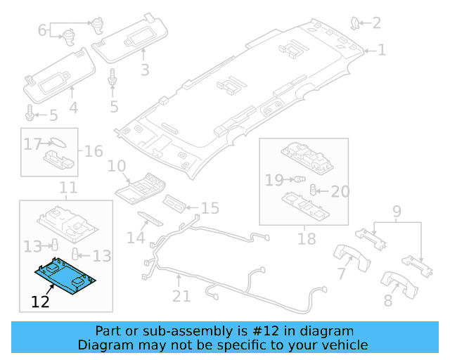 Map Lamp Lens 3CN-947-133-ZA2 - View 2