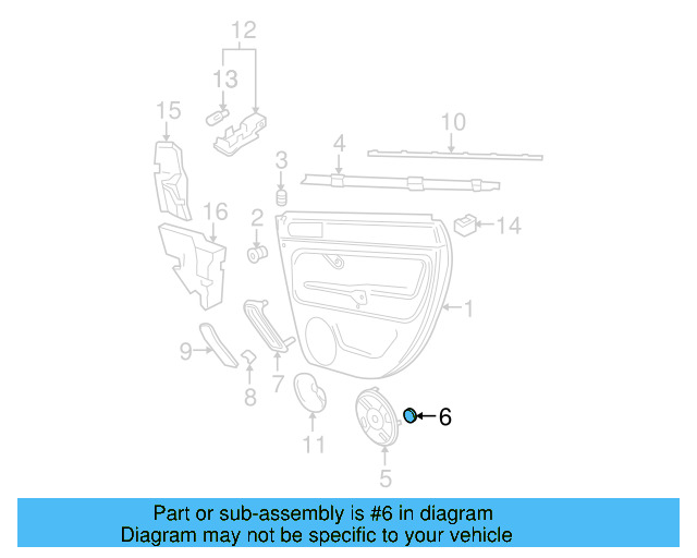 Speaker Grille Retainer N-900-151-02 - View 3
