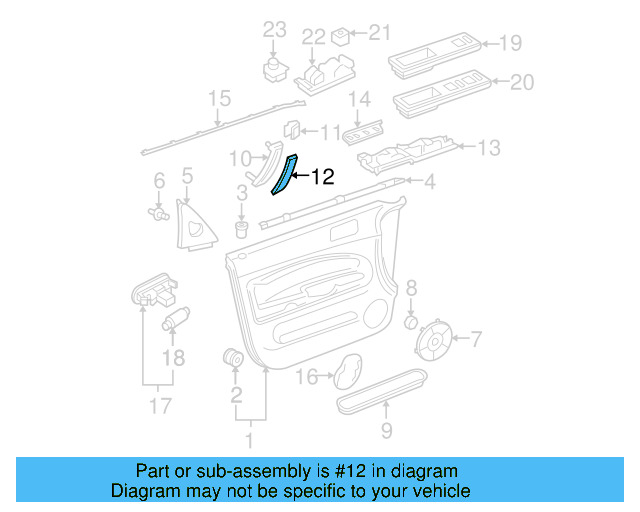 Pull Panel Cover 3B0-867-175-7R3 - View 4