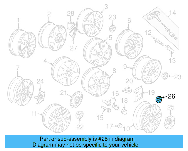 Center Cap 6Q0-071-213 - View 5