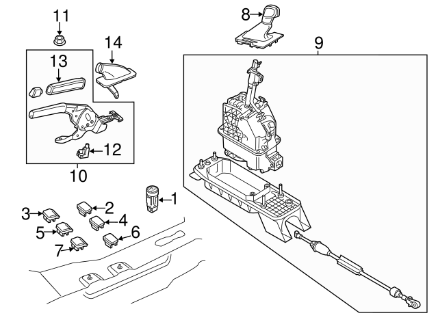 Park Brake Handle 5C0-711-503-E-82V - View 5