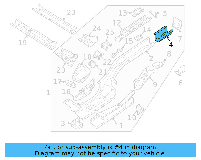 Rail End 3QF-804-473 - View 3