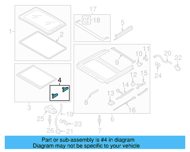 Sunshade Guide 4B0-877-165 - View 26