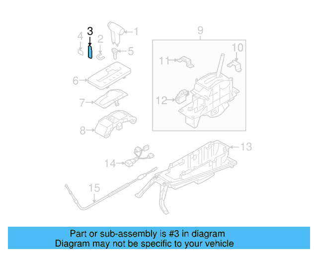 Automatic Transmission Shift Lever Knob Cap 7L6-713-171-A-7U7 - View 2