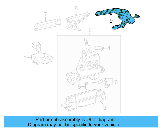 Gear Shift Assembly 5C0-711-303-BJ-TLL - View 2
