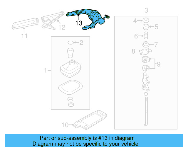 Gear Shift Assembly 5C0711303BQMNZ - View 13