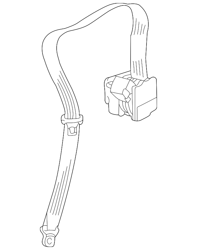 Lap & Shoulder Belt 3B5-857-806-D-RLS - View 3