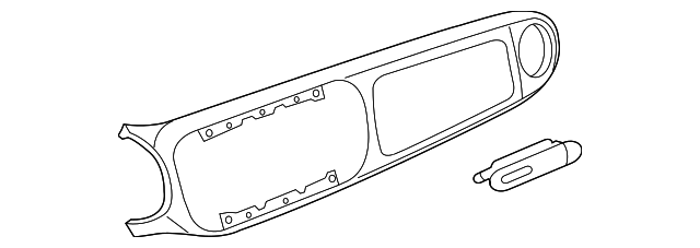 Trim Panel (Unpainted) 5c1858366gru - View 2