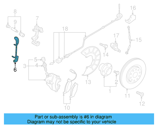 Brake Pads Retainer Spring 1K0-615-269 - View 5