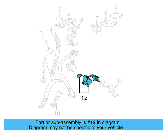 Center Assembly 3B0-857-703-C-SGJ - View 3