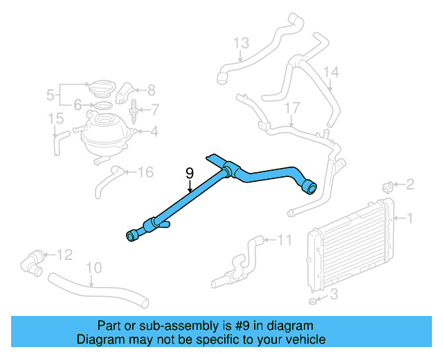 Upper Hose 1HM-121-101-B - View 4