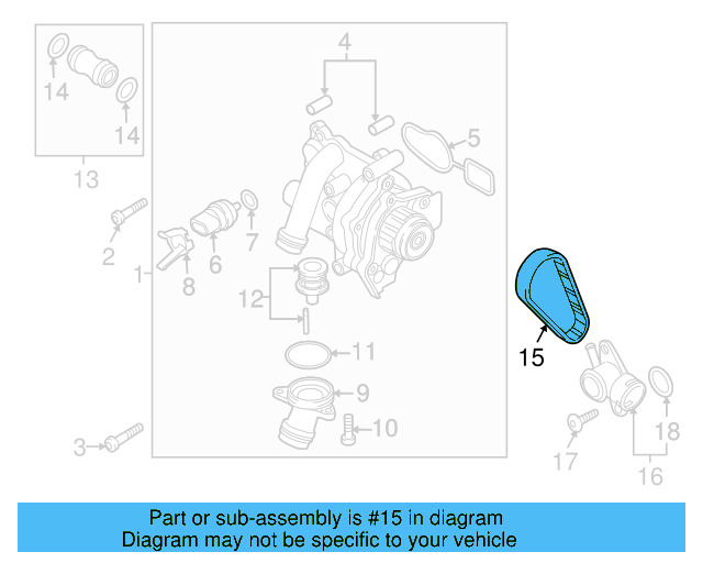 Temp Sensor Retainer Spring 06H-121-142-C - View 16
