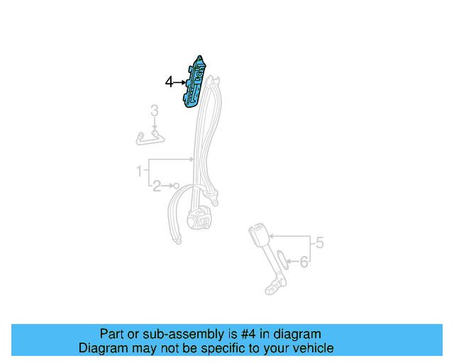 Retractor Assembly Adjuster 3B0-857-819-E - View 5