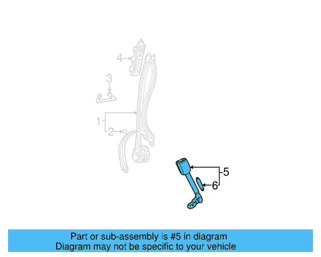 Buckle End 3B0-858-471-K-FCP - View 3