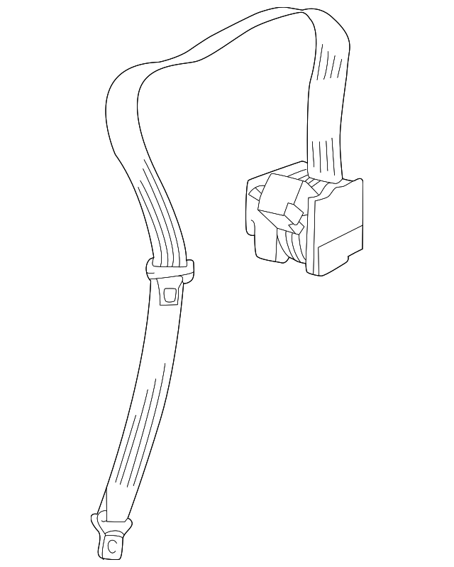 Lap & Shoulder Belt 3B5-857-805-D-HCP - View 8