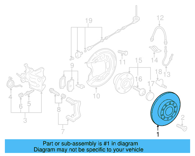 Disc Brake Rotor Rear 5Q0-615-601-D - View 6