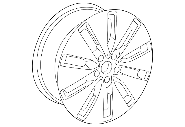 Wheel, Alloy 1T0-601-025-M-8Z8 - View 3