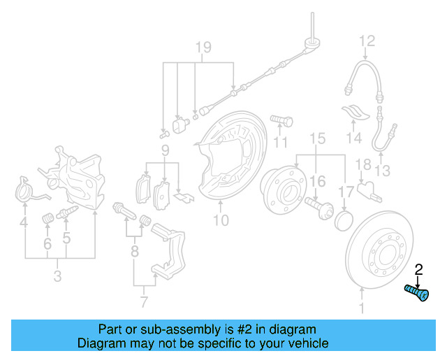 Disc Brake Caliper 5K0-615-423