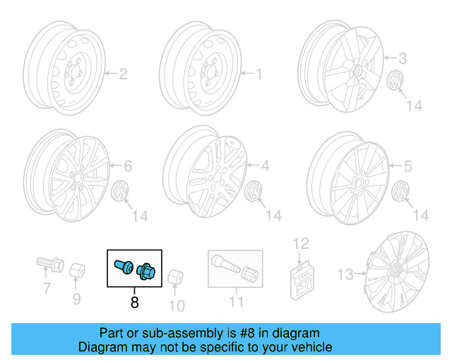 Wheel Bolt WHT-001-814-B-521 - View 18