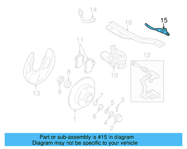Speed Sensor 1H0-927-807-D - View 3