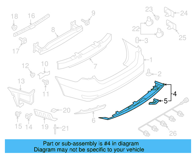 Spoiler 5C6-807-433-K - View 2
