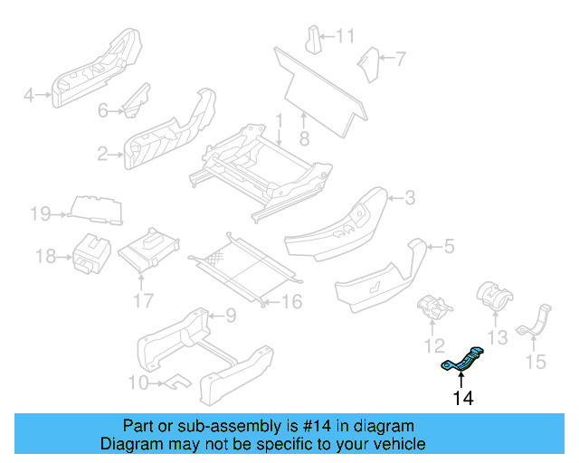 Sleeve Front Bracket 7B0-881-629 - View 3