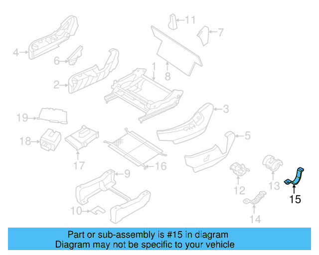Sleeve Rear Bracket 7B0-881-630 - View 4