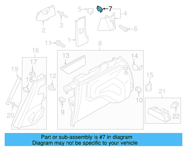 Side Trim Fastener WHT-003-482 - View 4