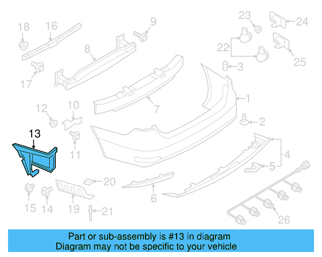 Side Retainer 5C6-807-376 - View 3
