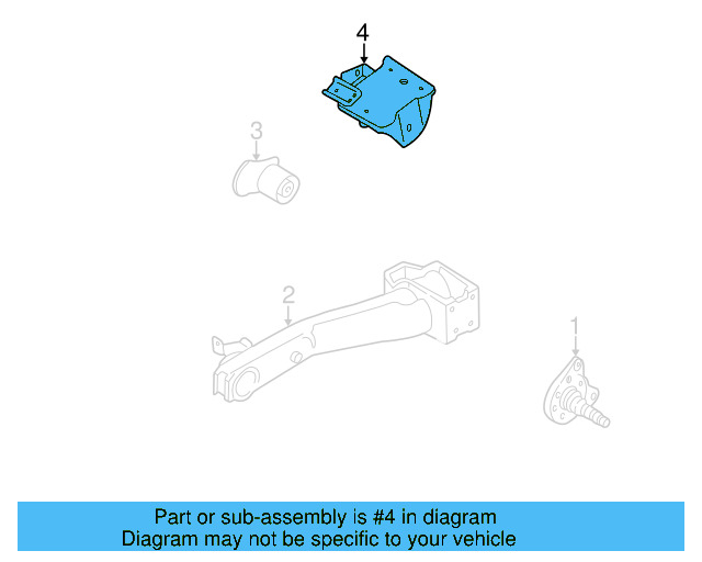 Axle Beam Bracket 1H0-501-543-A - View 5