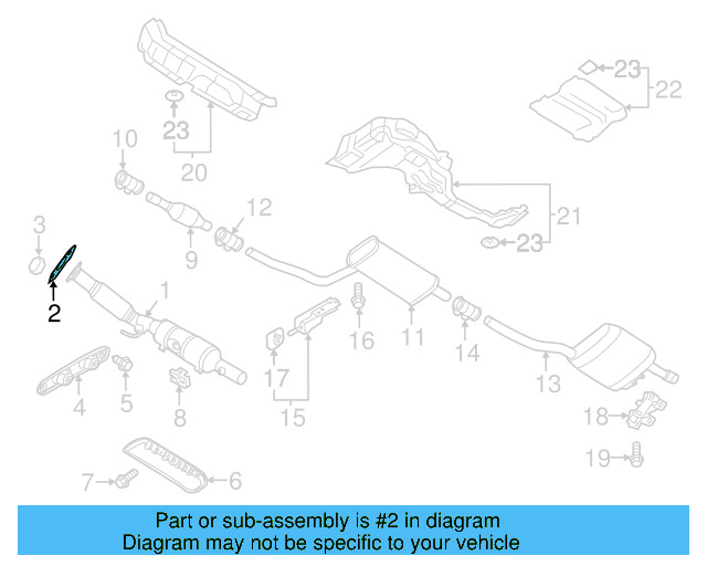 Converter & Pipe Gasket 1K0-253-115-J - View 9