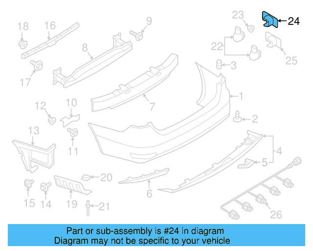 Park Sensor Seal 5Q0-919-133-9B9 - View 52