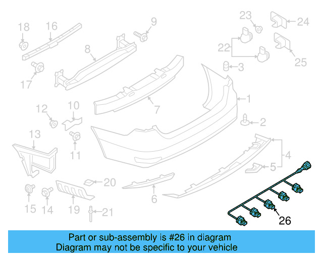 Park Sensor Bracket 5C6-919-492-D - View 3
